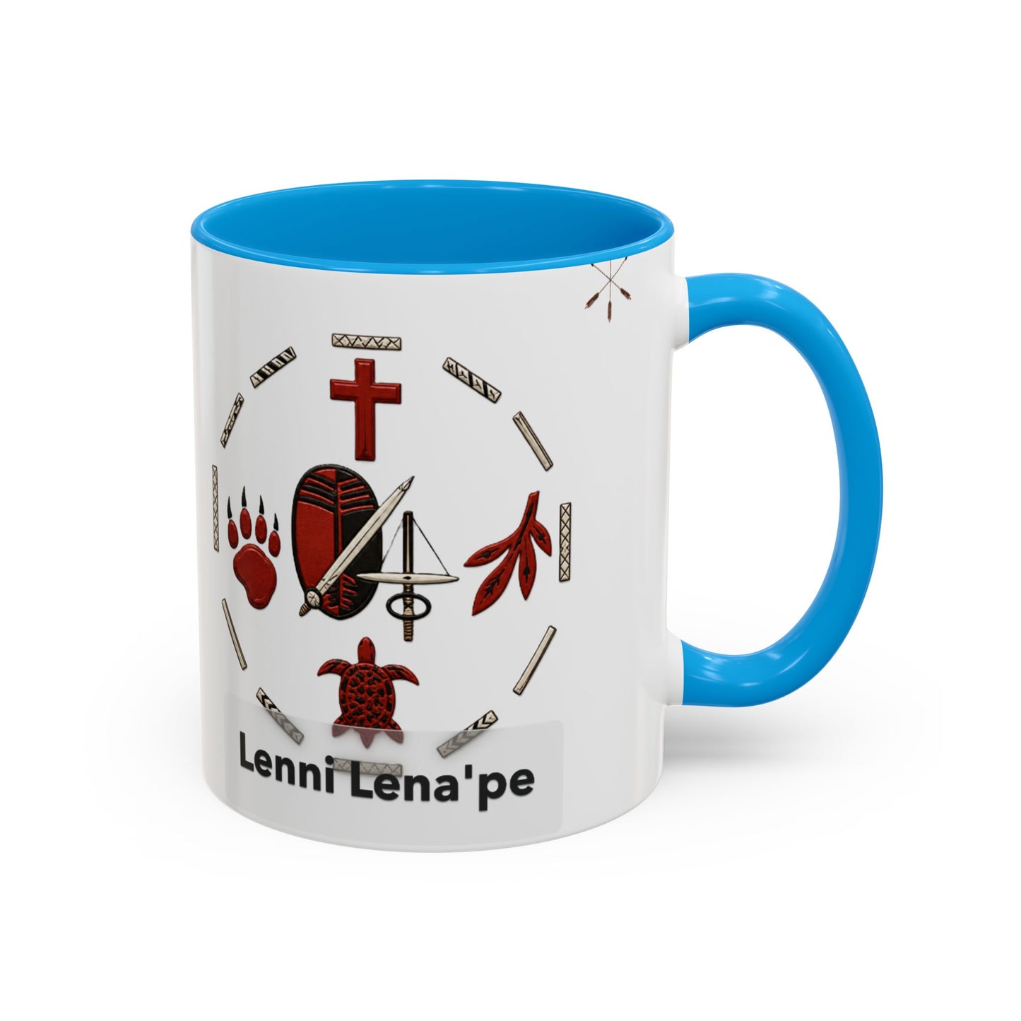 Delaware East Lenni Lenape Tribal Ceramic Mug – Native Symbols Coffee Cup (11oz/15oz)