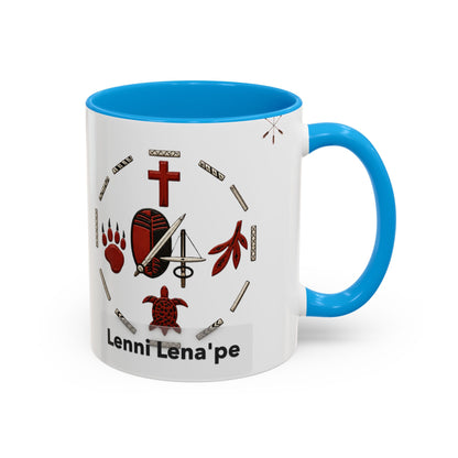 Delaware East Lenni Lenape Tribal Ceramic Mug – Native Symbols Coffee Cup (11oz/15oz)