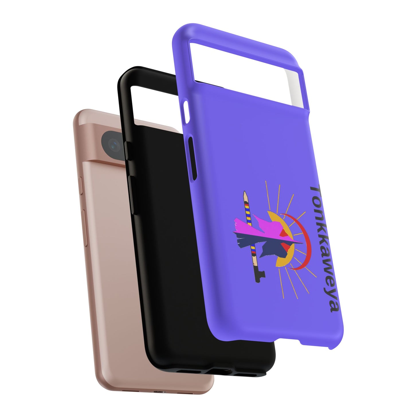 Tonkawa Phone Case — Tonkkaweya Sunrise Design (Protective Purple Hard Shell)