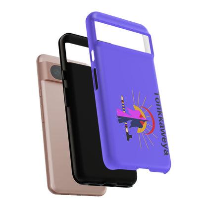 Tonkawa Phone Case — Tonkkaweya Sunrise Design (Protective Purple Hard Shell)