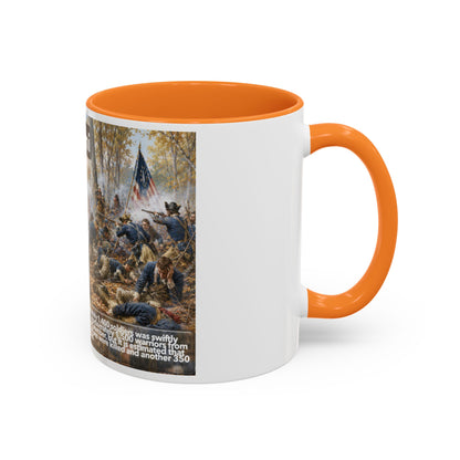 Miami History Battle Scene Mug — Military Vintage Illustration Coffee Cup (11oz/15oz)