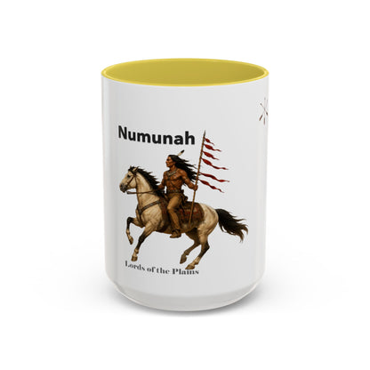 Comanche Numunah ‘Lords of the Plains’ Horseman Coffee Mug — Native Warrior Ceramic Mug (11oz/15oz)