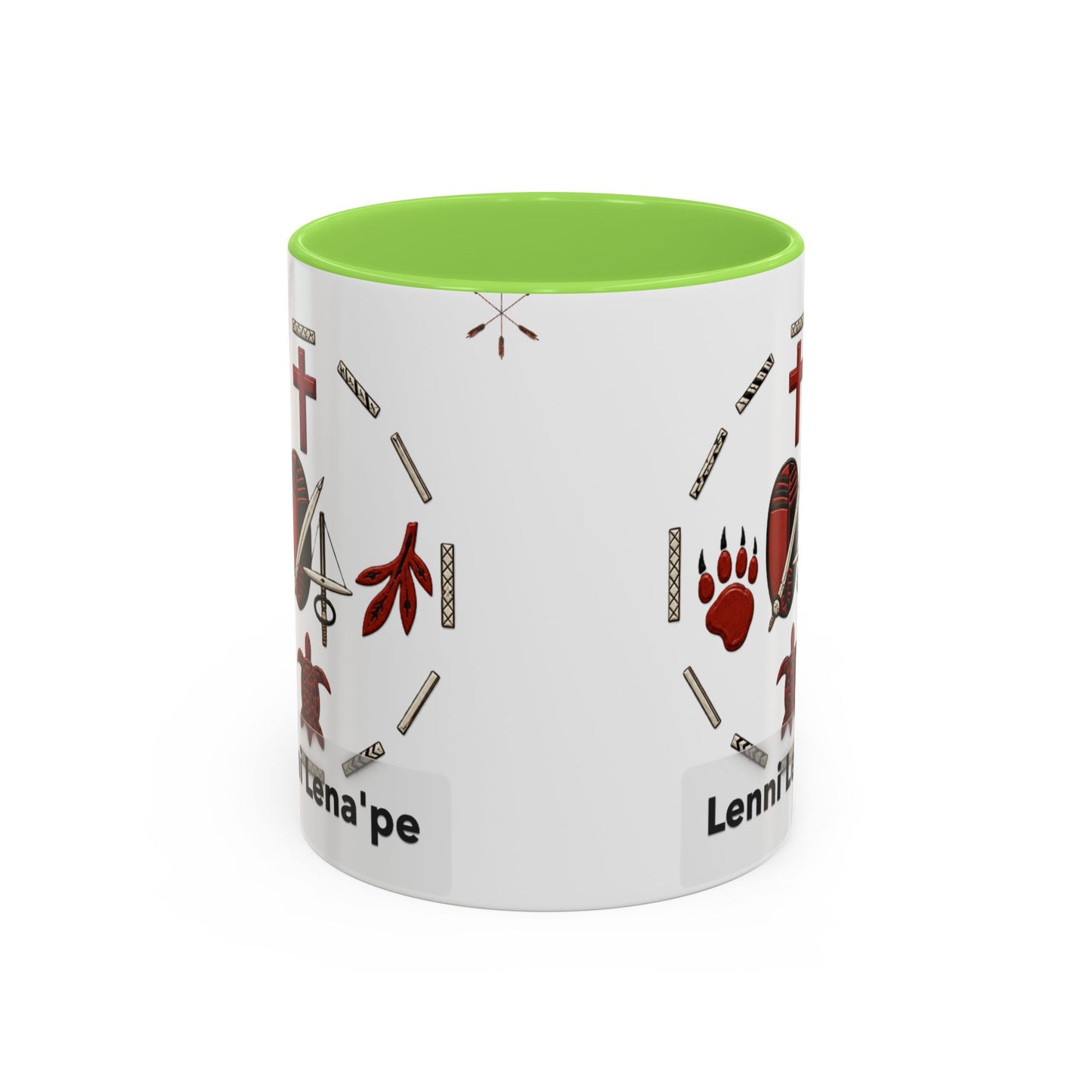 Delaware East Lenni Lenape Tribal Ceramic Mug – Native Symbols Coffee Cup (11oz/15oz)
