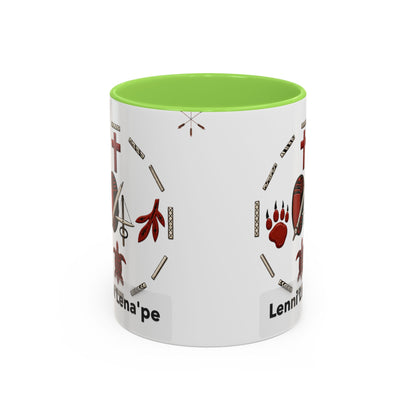 Delaware East Lenni Lenape Tribal Ceramic Mug – Native Symbols Coffee Cup (11oz/15oz)