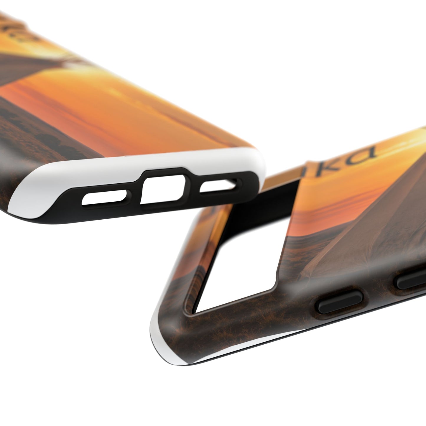 Ponca Sunset Tipi Phone Case — Personalized Native Teepee Landscape
