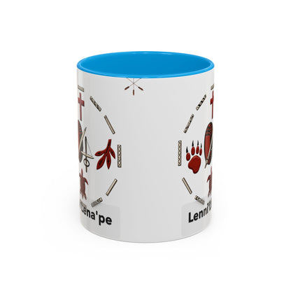 Delaware East Lenni Lenape Tribal Ceramic Mug – Native Symbols Coffee Cup (11oz/15oz)