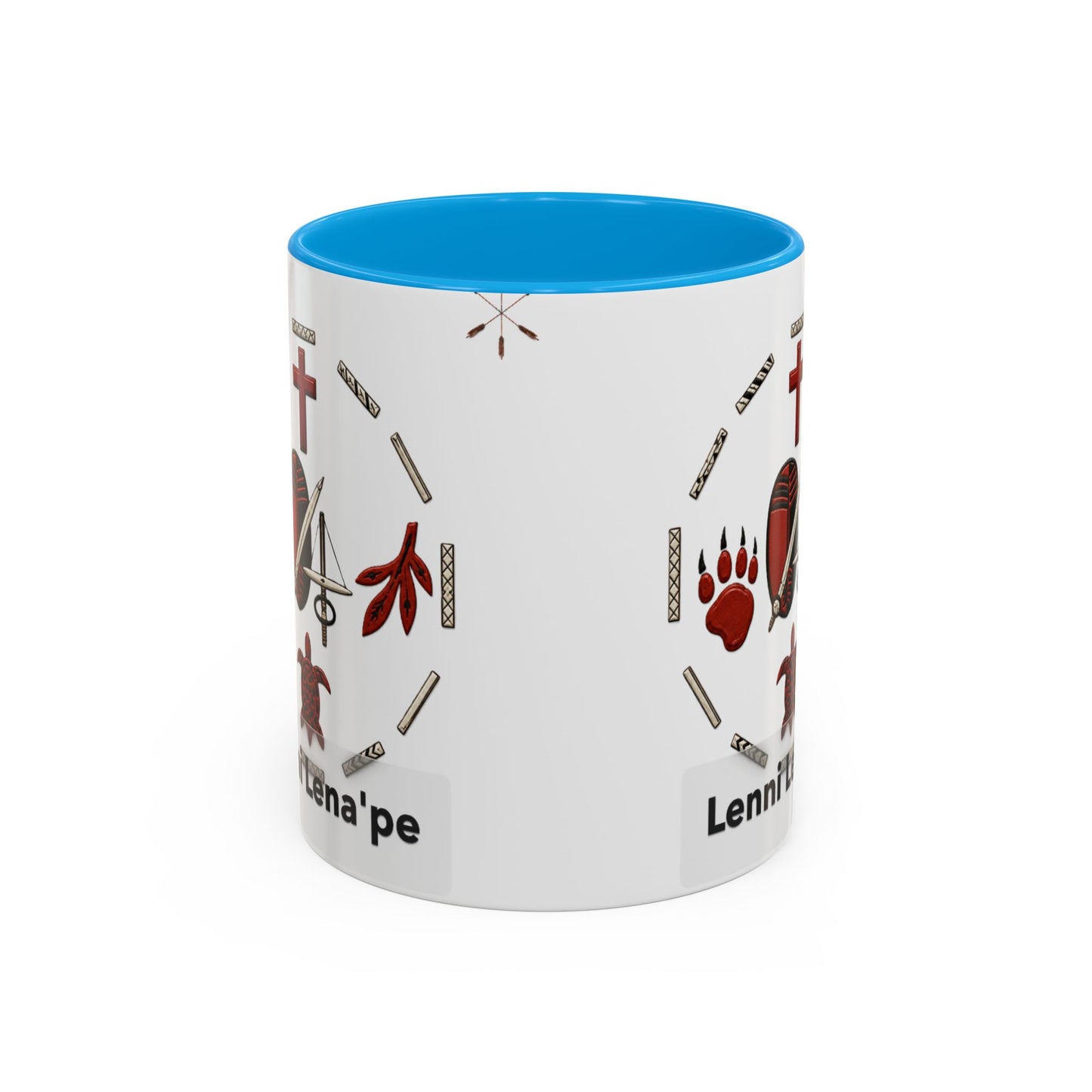 Delaware East Lenni Lenape Tribal Ceramic Mug – Native Symbols Coffee Cup (11oz/15oz)