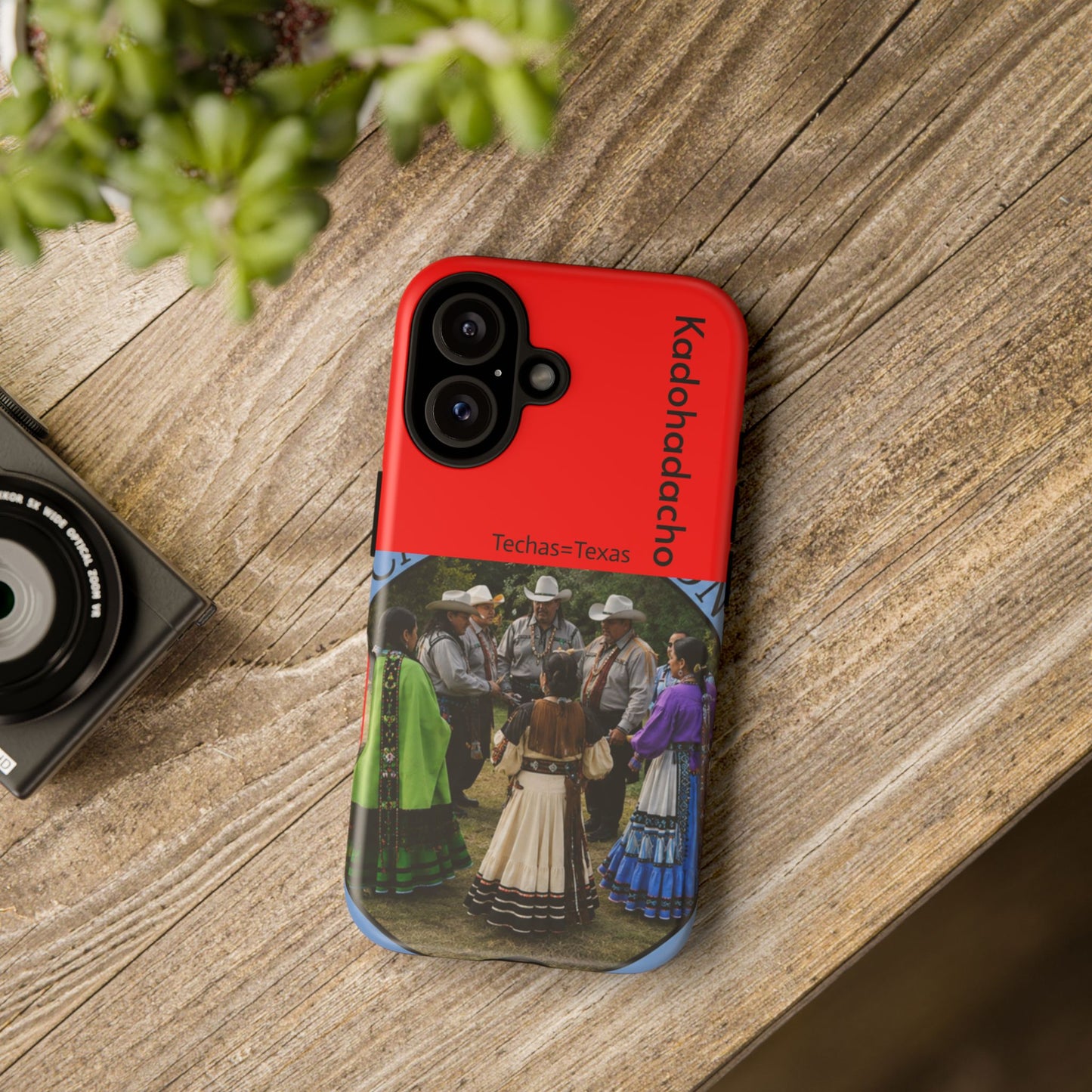 Caddo Phone Case – Native Dancers Photo Design (Kaddhadachto)