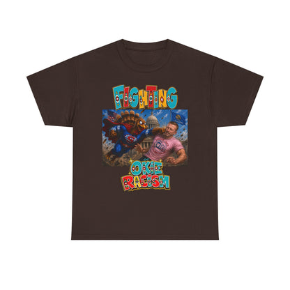 Turkey Fighting Racism Graphic Tee — Bold Retro Photo Design