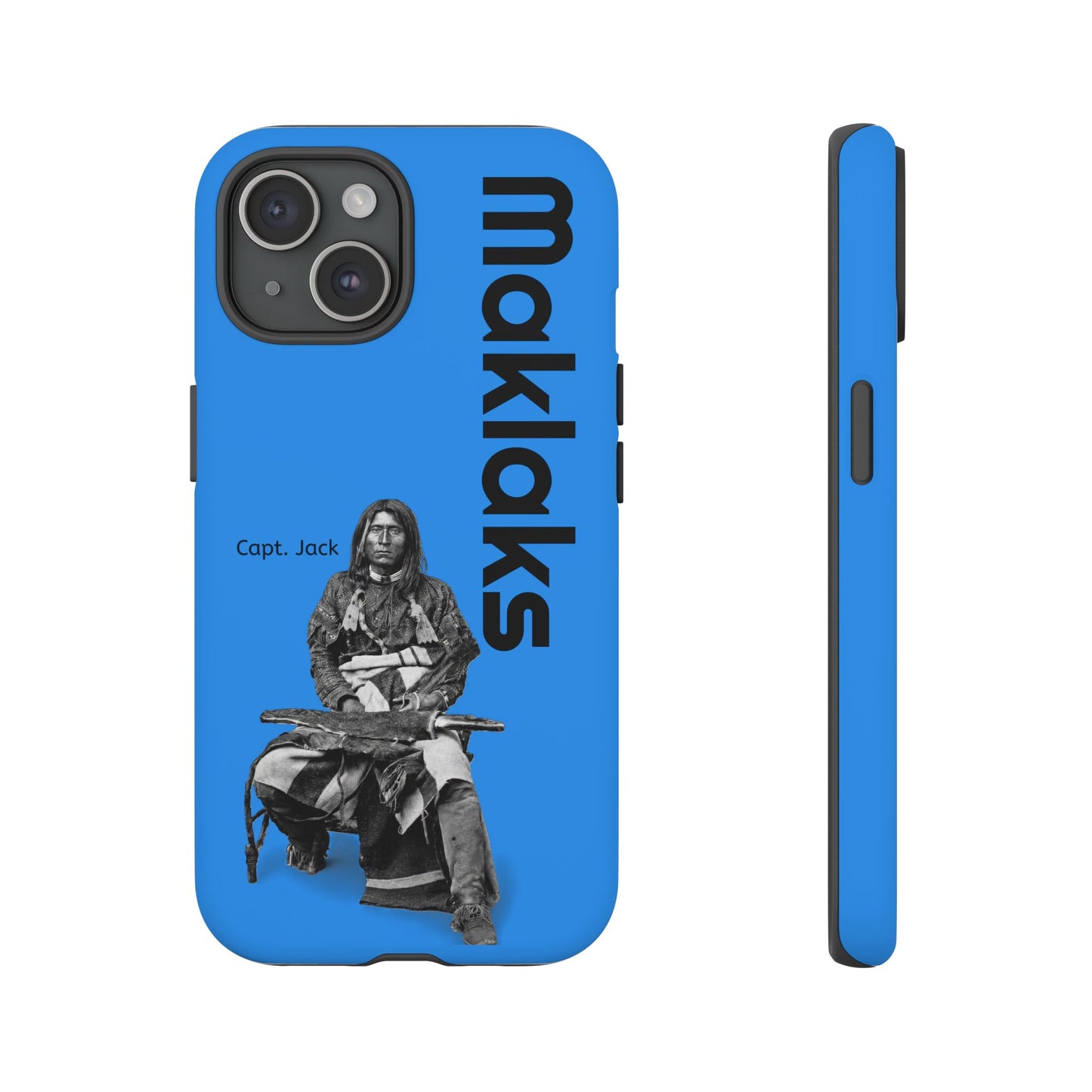 Modoc Blue 'Maklaks' Tough Phone Case with Eagle Drum Design