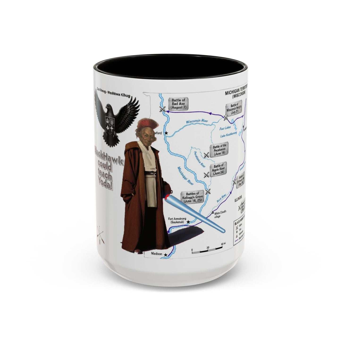 Blackhawk Map Mug — Obi-Wan Kenobi Illustrated Coffee Cup (11oz/15oz)