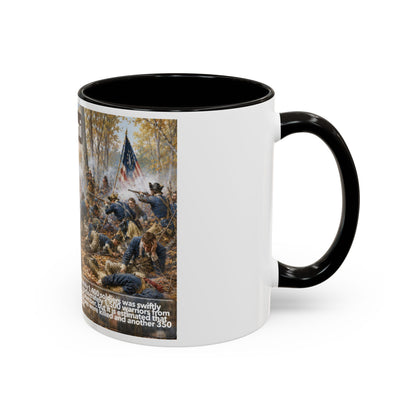 Miami History Battle Scene Mug — Military Vintage Illustration Coffee Cup (11oz/15oz)