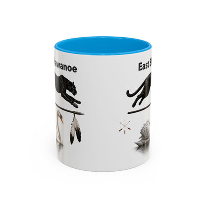 Shawnee East Shawanoe Mascot Panther & Swan Coffee Mug (11oz/15oz)
