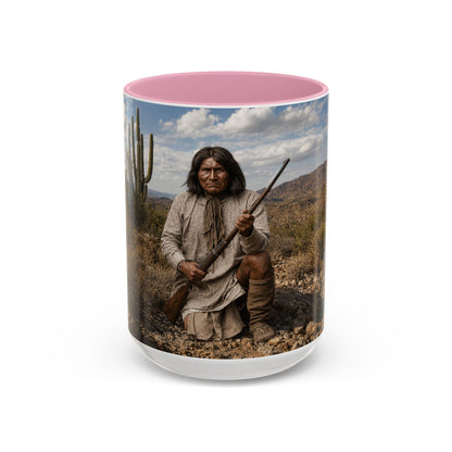 Ft. Sill Apache Desert Scene Coffee Mug — 'N'de' Southwest Landscape 11/15oz