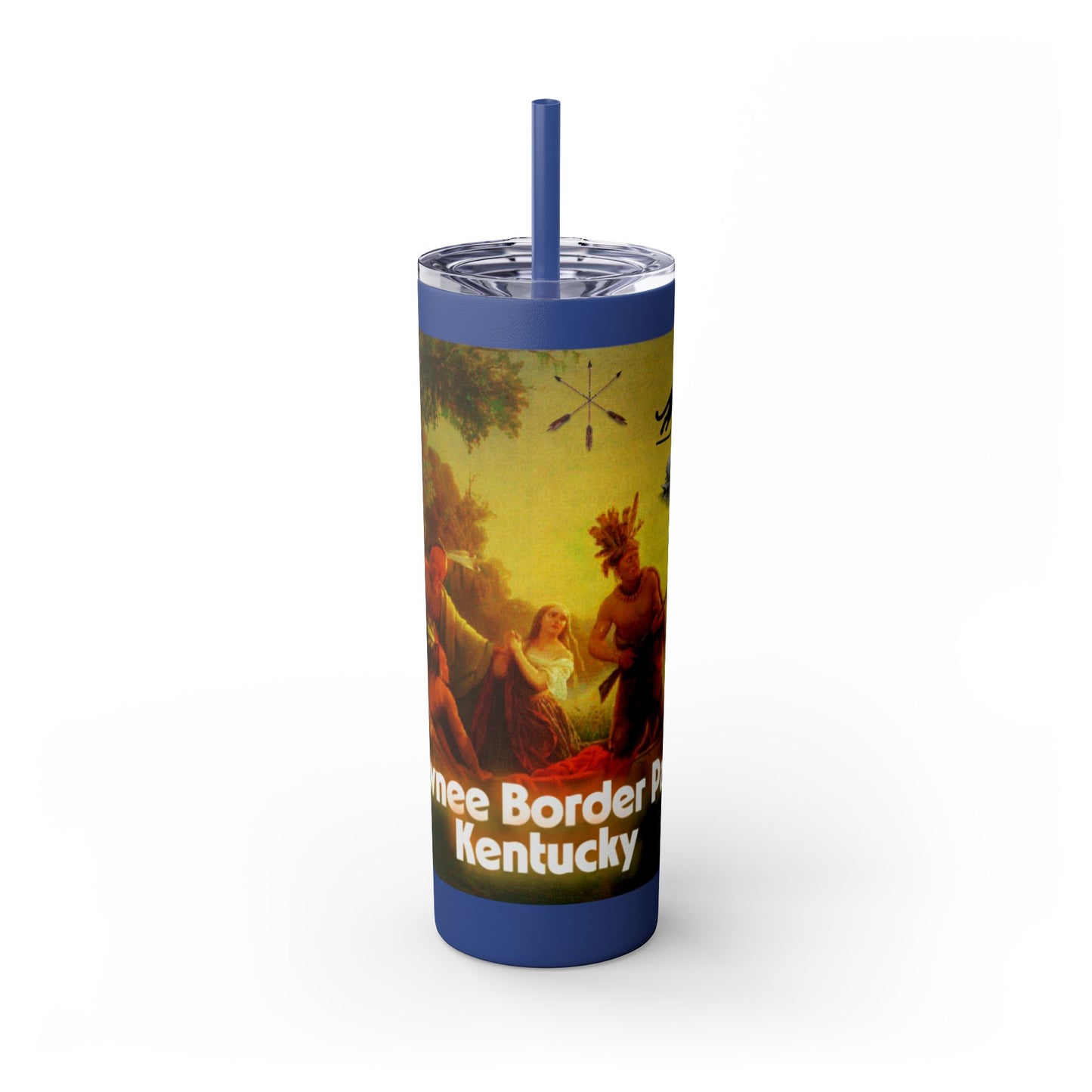Shawnee East Skinny Tumbler with Straw, 20oz