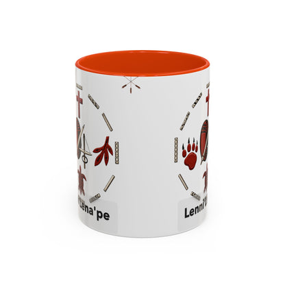 Delaware East Lenni Lenape Tribal Ceramic Mug – Native Symbols Coffee Cup (11oz/15oz)