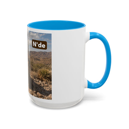 Ft. Sill Apache Desert Scene Coffee Mug — 'N'de' Southwest Landscape 11/15oz