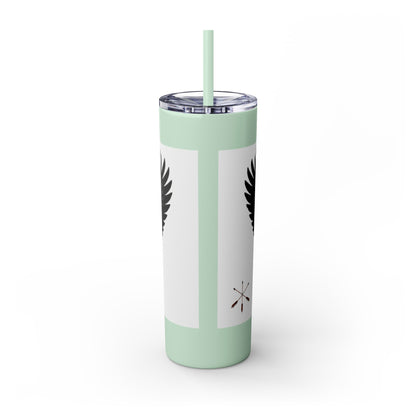 Sac Fox Skinny Tumbler with Straw, 20oz