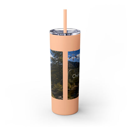 Chickasaw Skinny Tumbler with Straw, 20oz