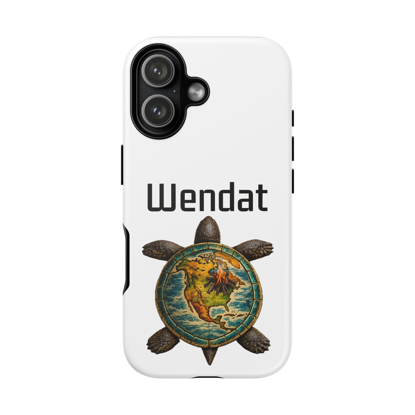 Wyandotte Wendat Turtle Phone Case — Indigenous Turtle Shield Design