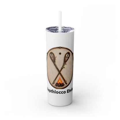 Thlopthlocco Skinny Tumbler with Straw, 20oz