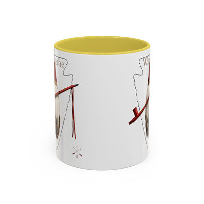Osage Wazhazhe Tribal Feather Mug (11oz & 15oz) — Native-Inspired Coffee Cup