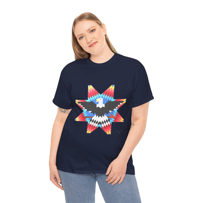 Native Star Eagle Graphic Tee with Arrow Backprint