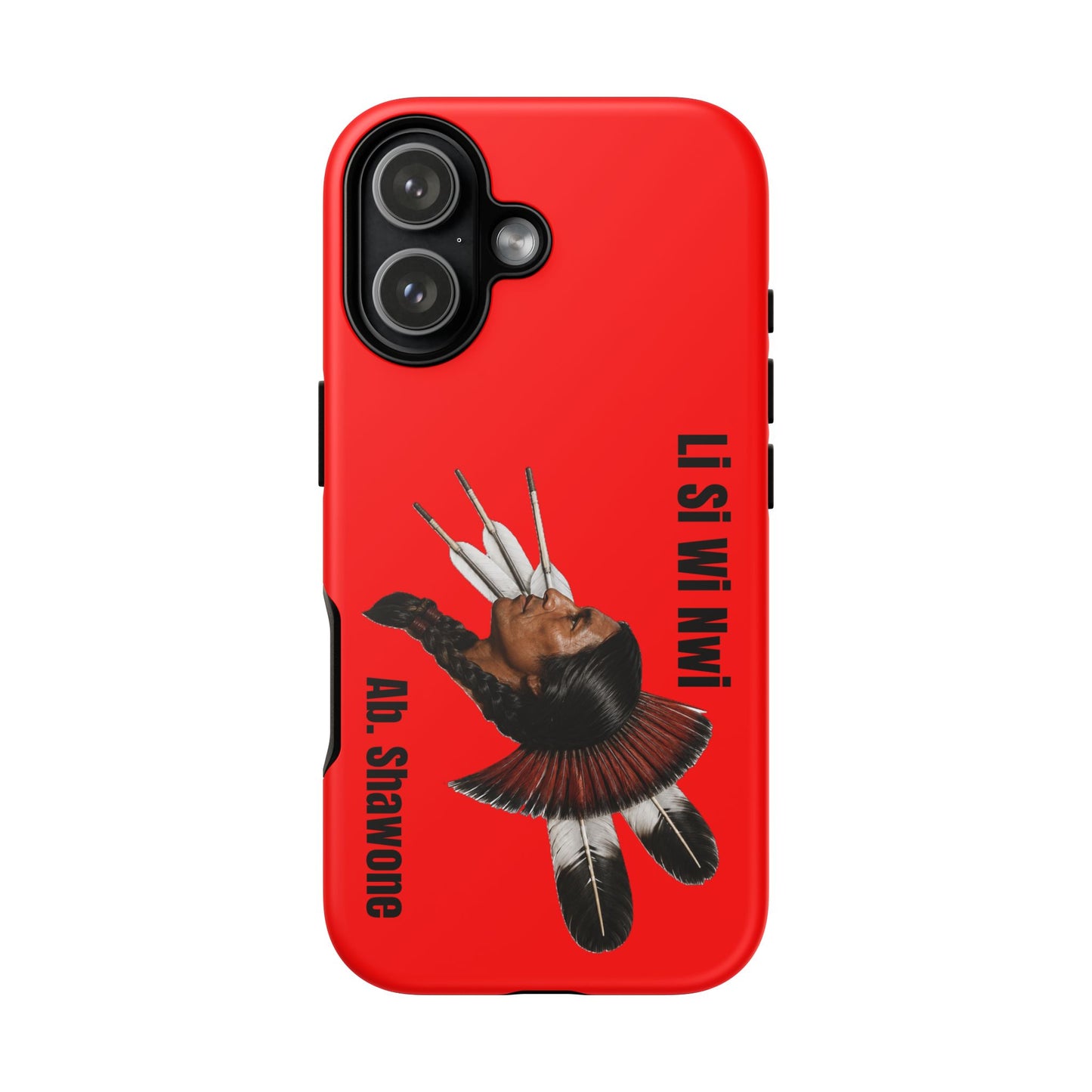 Absentee Shawnee Headdress Phone Case — 'Li Si Wi Ni' Design