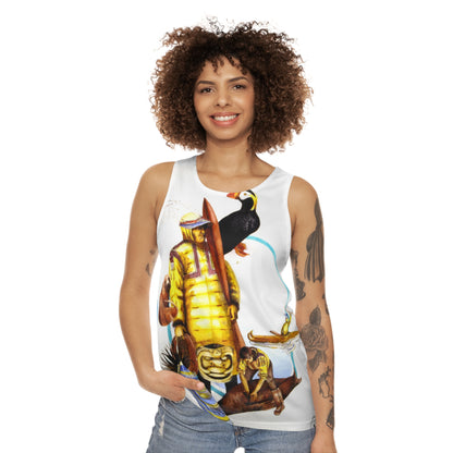 Aleut Art Tank Top — Colorful Beach Bird Graphic