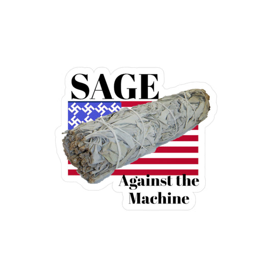Sage Against the Machine Kiss-Cut Vinyl Sticker