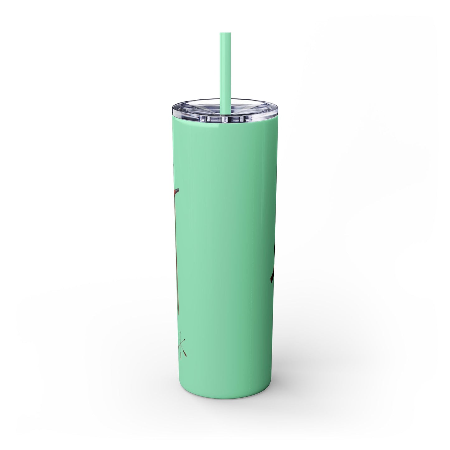 Osage Skinny Tumbler — Native Feather & Pipe Design 20oz Straw Cup