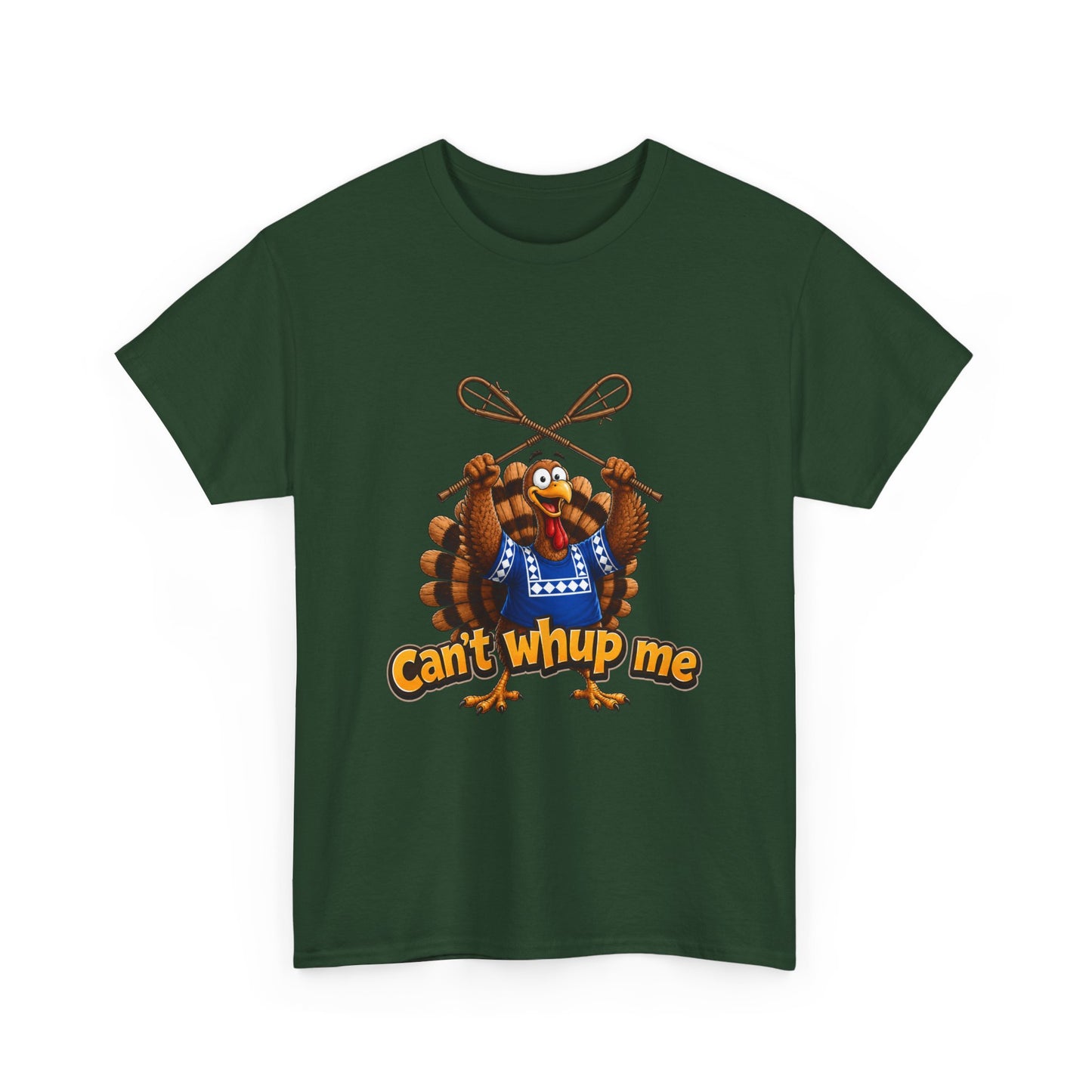 Turkey Mascot Tee — 'Can't Whup Me' Funny Thanksgiving T‑Shirt