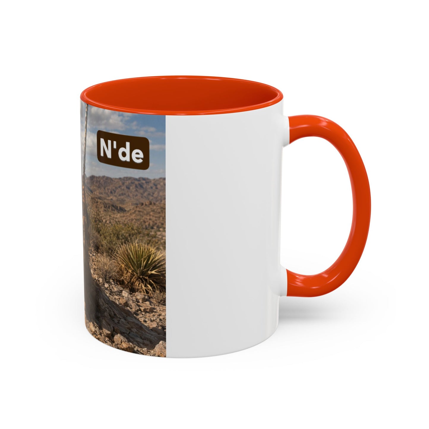 Ft. Sill Apache Desert Scene Coffee Mug — 'N'de' Southwest Landscape 11/15oz