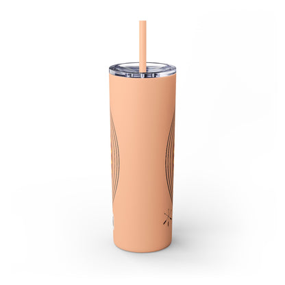 Otoe Missouria Native Animal Medicine Wheel 20oz Skinny Tumbler with Straw