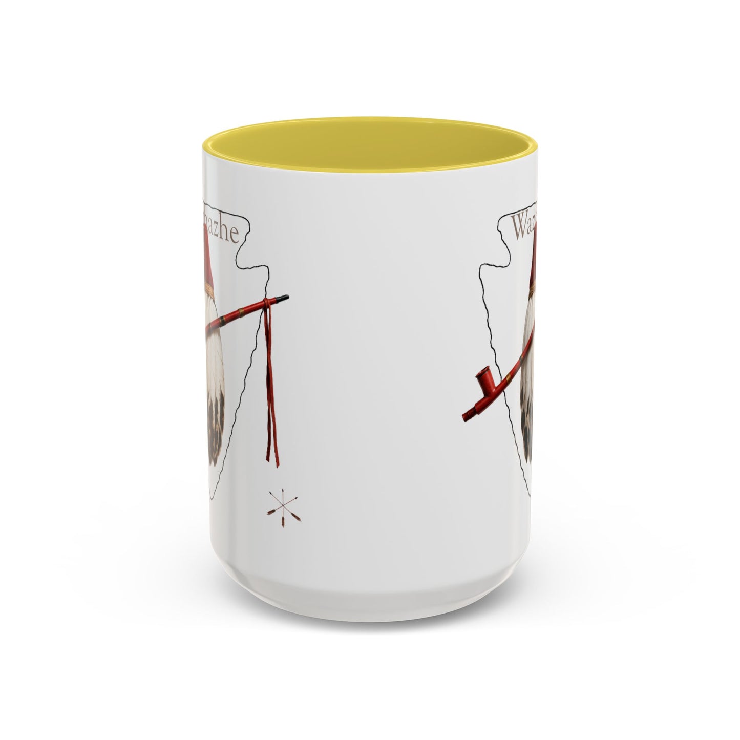 Osage Wazhazhe Tribal Feather Mug (11oz & 15oz) — Native-Inspired Coffee Cup