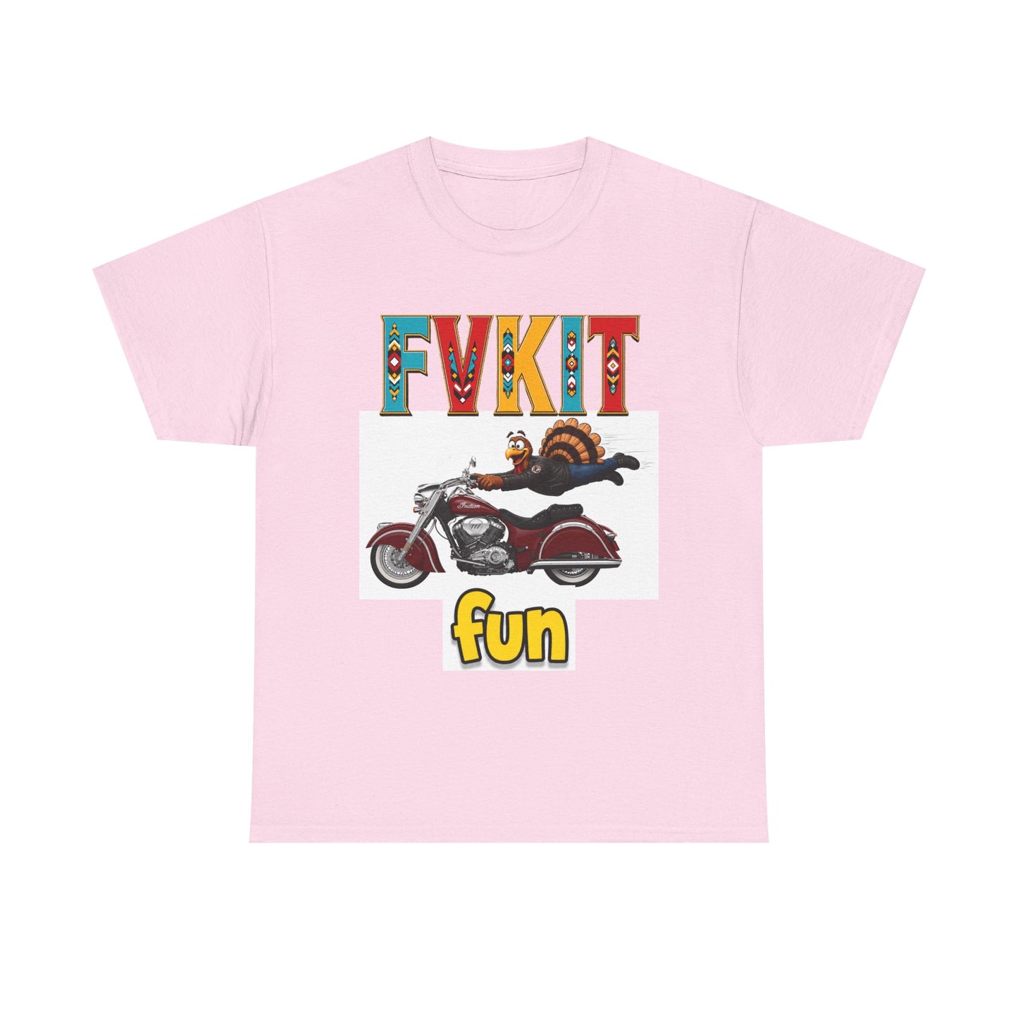 Turkey Motorcycle  Graphic Tee — Retro Rider Humor T-Shirt