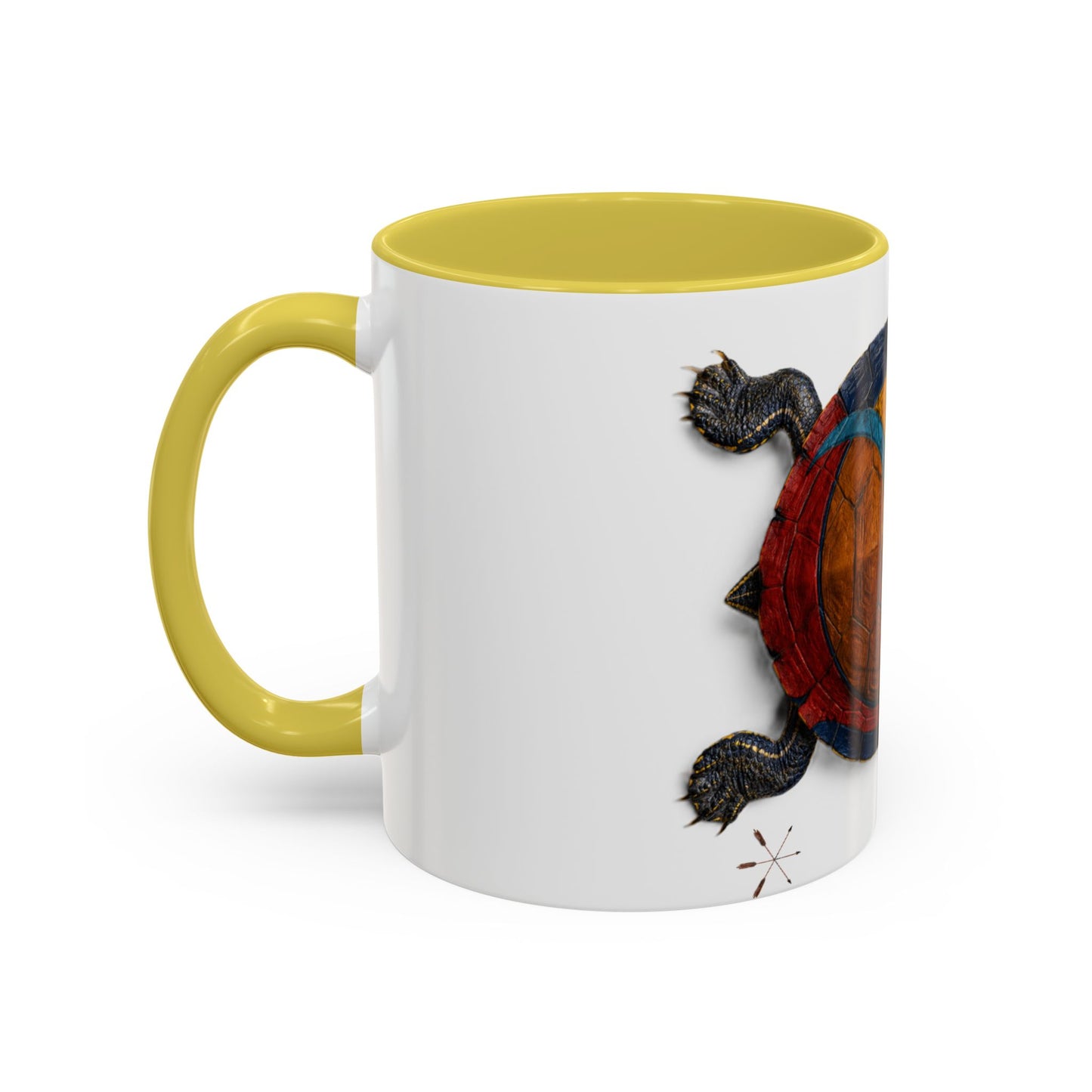 Delaware West Colorful Turtle Coffee Mug — Vibrant Hand-Painted Shell Design (11oz/15oz)