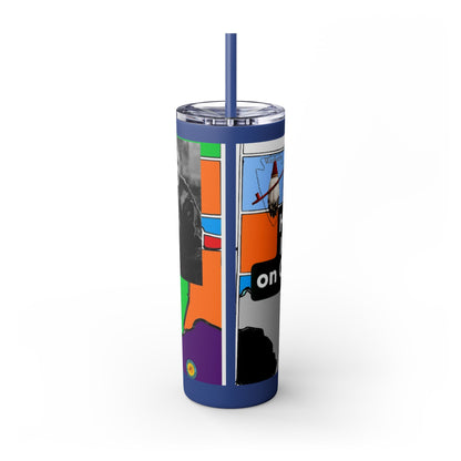 20oz Skinny Tumbler — 'Half-Pint Illegally on Osage Rez' Graphic Stainless Straw Cup