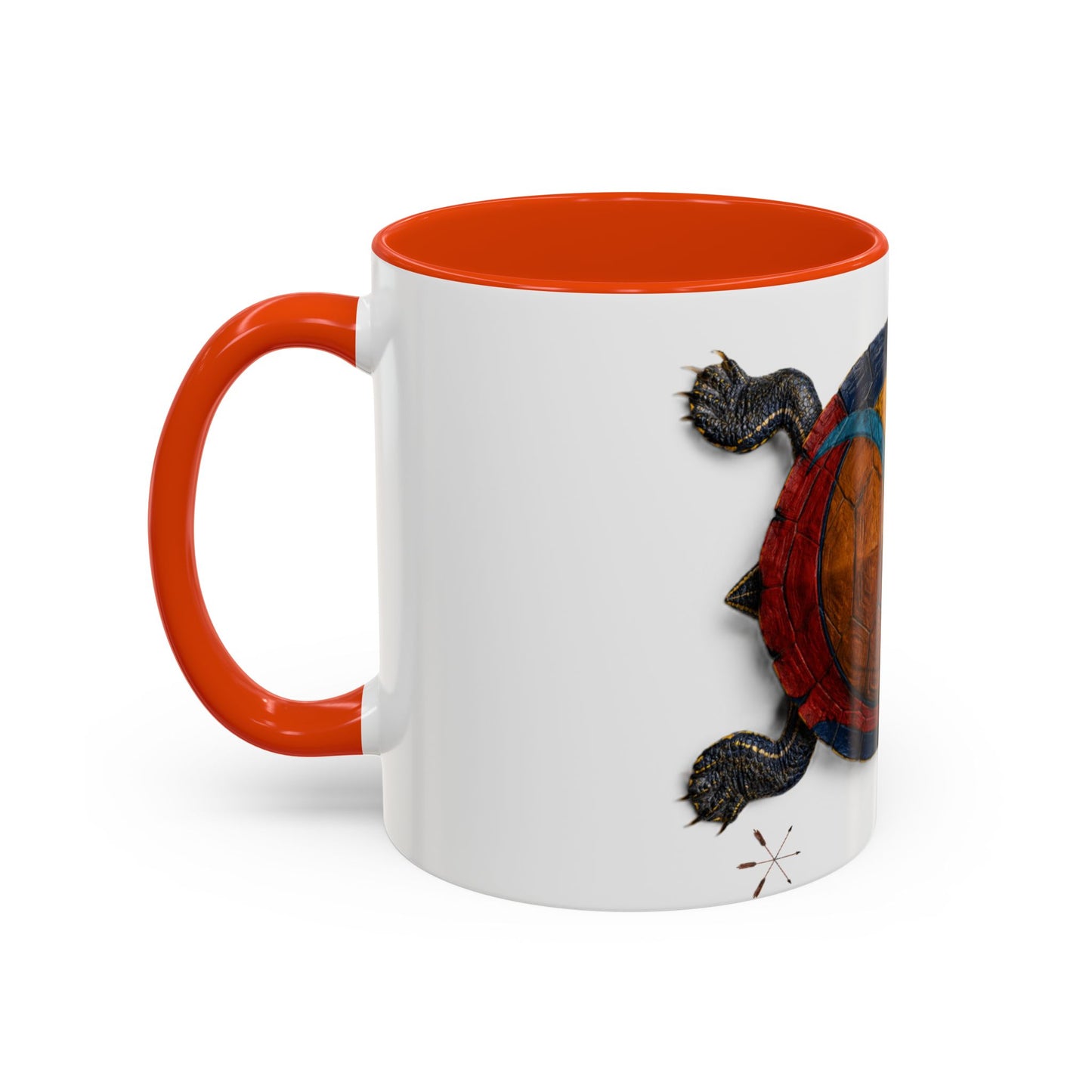 Delaware West Colorful Turtle Coffee Mug — Vibrant Hand-Painted Shell Design (11oz/15oz)