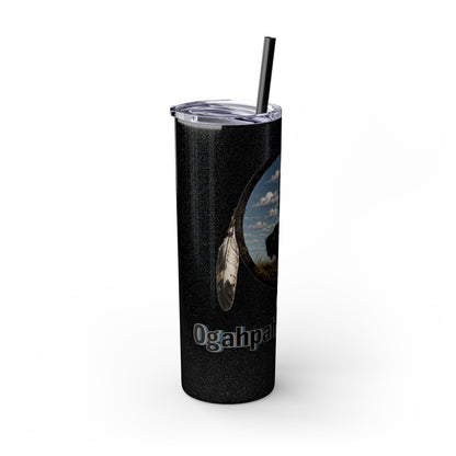Quapaw Buffalo Skinny Tumbler 20oz — Ogahpahka Design
