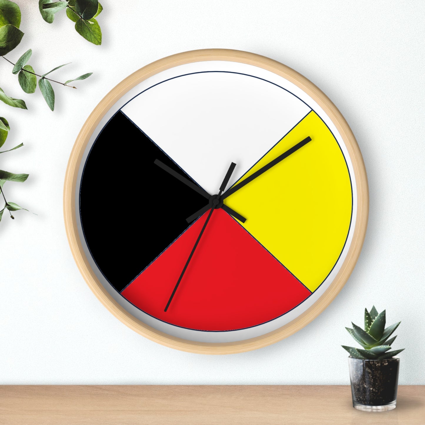 Medicine Wheel Wall Clock — Native Four Directions Home Décor