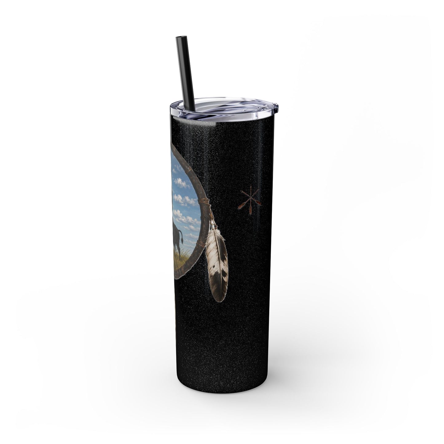 Quapaw Buffalo Skinny Tumbler 20oz — Ogahpahka Design