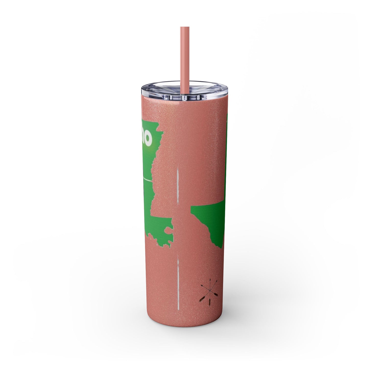 Caddo Kadohadoha Texas Map 20oz Skinny Tumbler with Straw
