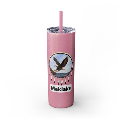 Modoc Eagle Skinny Tumbler – 20oz Straw Travel Cup (Maklaks)