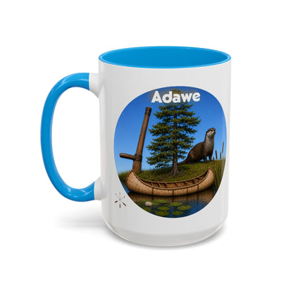 Ottawa Adawe Otter Canoe Mug — Nature Wildlife Coffee Cup (11oz & 15oz)