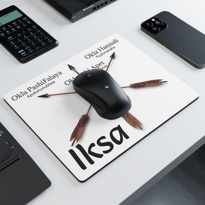 Choctaw Clan Arrows Rectangular Mouse Pad — Okla PashiFalaya, Okla Hannali, Okla Ahi Apet Design