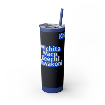 Wichita Skinny Tumbler with Straw, 20oz