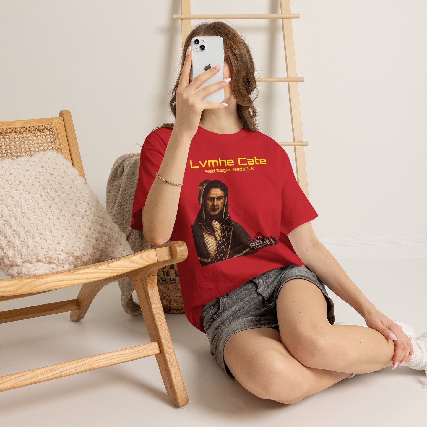 Lvmhe Cate Portrait Tee — Rebel Alliance Retro Sci‑Fi Graphic Shirt