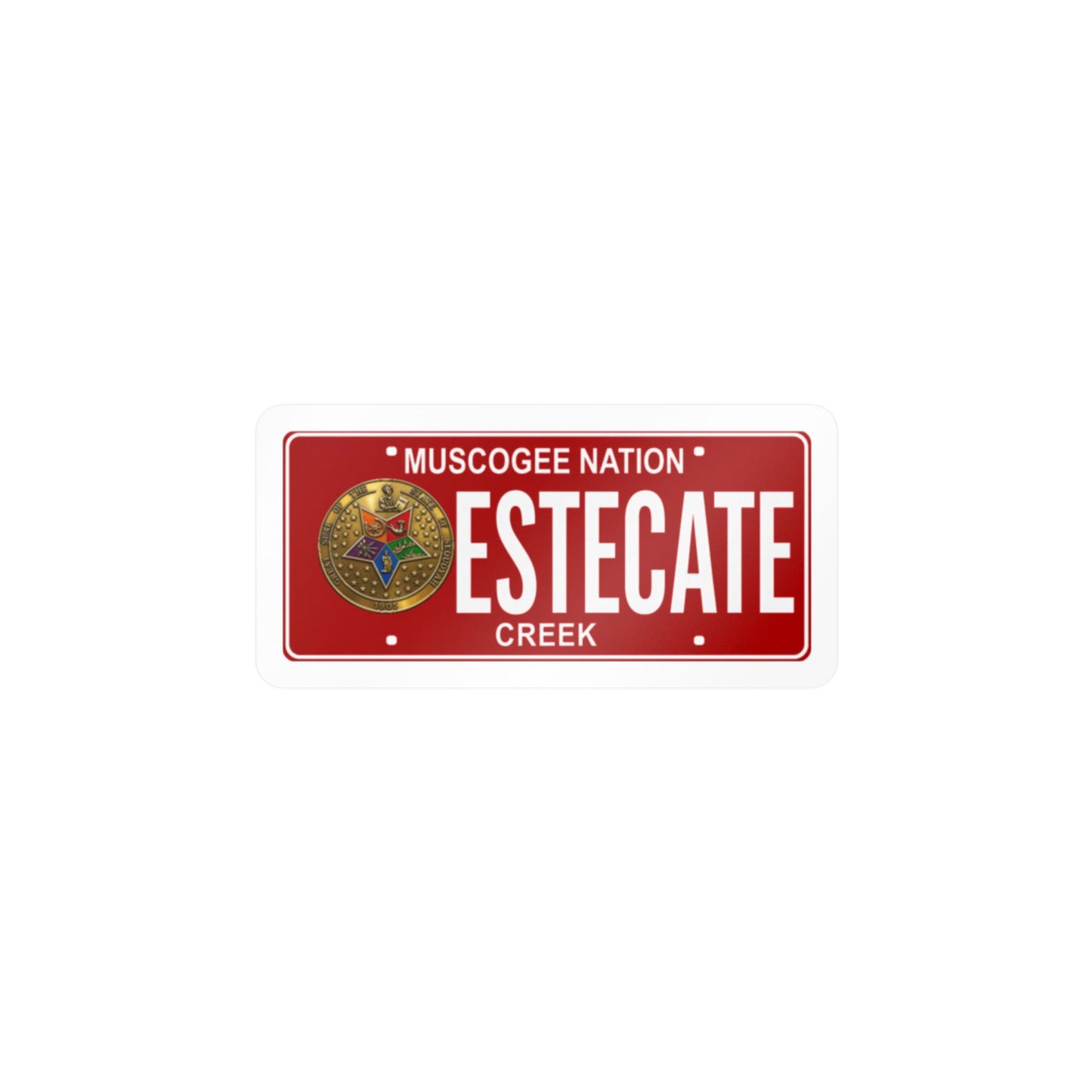 'Estecate Creek' Kiss-Cut Vinyl Decal