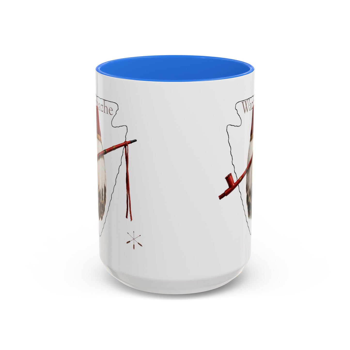 Osage Wazhazhe Tribal Feather Mug (11oz & 15oz) — Native-Inspired Coffee Cup